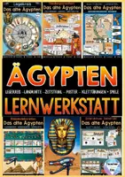 Vorschau - Arbeitsblätter - Altes Ägypten Lernwerkstatt - Legekreis, Landkarte, Zeitstrahl, Poster, Spiele & Klettübungen | HANDLUNGSORIENTIERT - Deckblatt