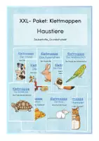 Vorschau - Unterrichtsreihen - XXL- Paket: Haustiere - Klettmappen - Deckblatt