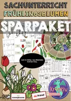 Vorschau - Arbeitsblätter - Frühblüher: Sparpaket - Growing Bundle - Deckblatt
