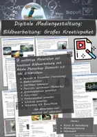 Vorschau - Arbeitsblätter - Digitale Mediengestaltung & Bildbearbeitung: Großes Kreativpaket (9-teilig) - Deckblatt