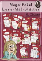 Vorschau - Arbeitsblätter - Lesemalblätter Mega-Paket | Klasse 2 - Deckblatt