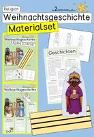 Vorschau - Mal- und Bastelvorlagen - Erzählschiene - Weihnachtsgeschichte - Materialset - Deckblatt