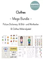 Vorschau - Arbeitsblätter - Bundle "Clothes": Picture Dictionary & Bild-und Wortkarten & Materialpaket - Deckblatt
