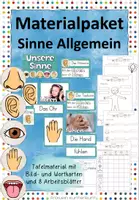 Vorschau - Arbeitsblätter - Materialpaket Sinne Allgemein - Deckblatt