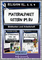 Vorschau - Unterrichtsreihen - Materialpaket - Ostern im Religionsunterricht - geeignet für Klasse 2, 3, 4 - Deckblatt