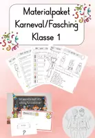 Vorschau - Arbeitsblätter - Karneval/Fasching Materialpaket - Deckblatt