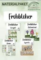 Vorschau - Arbeitsblätter - Materialpaket Frühblüher- Spiele und Freiarbeitsmaterial - Deckblatt