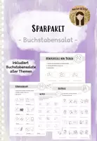 Vorschau - Arbeitsblätter - wachsendes Sparpaket: Buchstabensalat - Deckblatt