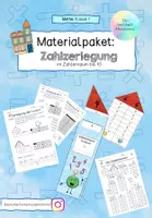 Vorschau - Arbeitsblätter - Materialpaket zur Zahlzerlegung im ZR bis 10 - Deckblatt