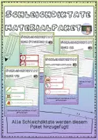 Vorschau - Arbeitsblätter - Schleichdiktate Materialpaket - Deckblatt