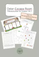 Vorschau - Stundenentwürfe - Oster Escape-Room - Klasse 1 & 2 - Deckblatt