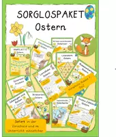 Vorschau - Arbeitsblätter - SORGLOSPAKET OSTERN Vorschule/Klasse 1/DaZ/Deutsch - Deckblatt