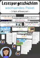 Vorschau - Arbeitsblätter - Lesespuren (Kl. 3/4) (Bundle) - Deckblatt