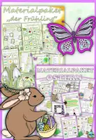 Vorschau - Arbeitsblätter - Materialpaket „Frühling und Ostern“ DaZ / DaF / Deutsch - Deckblatt