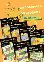Vorschau - Arbeitsblätter - Wachsendes Sparpaket: Adjektive - Deckblatt