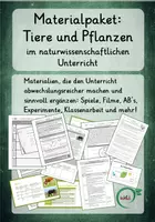 Vorschau - Stundenentwürfe - Materialpaket: Tiere und Pflanzen im naturwissenschaftlichen Unterricht - Deckblatt
