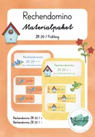 Vorschau - Spiele - Rechendomino Frühling / Materialpaket - Deckblatt