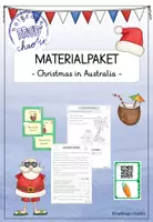 Vorschau - Arbeitsblätter - Christmas in Australia - Materialpaket - Deckblatt