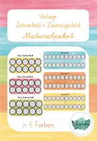Vorschau - Bildkarten - Zehnerfeld + Zwanzigerfeld Vorlage / Materialpaket - Deckblatt