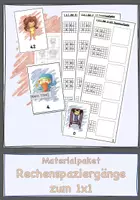 Vorschau - Arbeitsblätter - Materialpaket Rechenspaziergänge zu den Einmaleins-Reihen - Deckblatt
