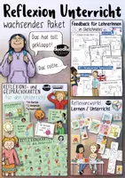 Vorschau - Arbeitsblätter - Reflexion & Feedback zum Unterricht / Lernen - PAKET - Deckblatt