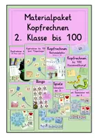Vorschau - Stundenentwürfe - Mathematik: Kopfrechnen: Spiele für die zweite Klasse bis 100 - Deckblatt