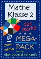 Vorschau - Arbeitsblätter - Mathe Klasse 2 - MEGAPACK mit Lernvideos - Deckblatt