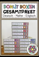 Vorschau - Arbeitsblätter - DONUT BOXEN - GESAMTPAKET (Deutsch, Mathe und Englisch) - Deckblatt