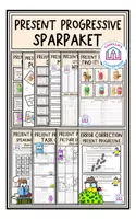 Vorschau - Arbeitsblätter - Present Progressive - Sparpaket - Deckblatt