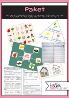 Vorschau - Arbeitsblätter - Materialpaket Deutsch: Wortbildung - zusammengesetzte Nomen - Deckblatt