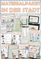 Vorschau - Arbeitsblätter - Materialpaket "Orte in der Stadt" (wachsend) DaZ / Deutsch - Deckblatt