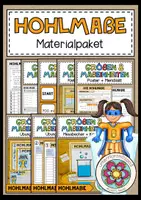 Vorschau - Arbeitsblätter - HOHLMAßE (Größen und Maßeinheiten) - Materialpaket - Deckblatt