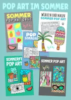 Vorschau - Stundenentwürfe - Pop Art im Sommer ☀️ Materialpaket - Deckblatt