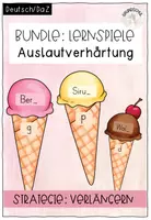Vorschau - Spiele - Lernspiele Auslautverhärtung (Bundle) - Eis-Puzzle - Deckblatt