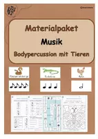 Vorschau - Stundenentwürfe - Materialpaket - Musik: BODYPERCUSSION mit Tieren - Deckblatt