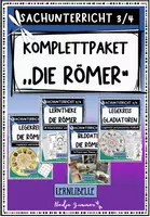 Vorschau - Unterrichtsreihen - Materialpaket "Die Römer" - Lerntheke, 2 Legekreise mit Begleitmaterialien und Bilddatei - Deckblatt