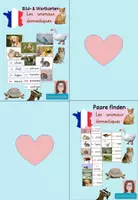 Vorschau - Stationenlernen - Materialpaket "les animaux domestiques" - Deckblatt