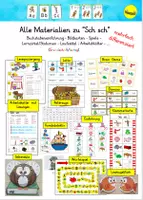 Vorschau - Arbeitsblätter - Alle Materialien zu "Sch sch" - differenziert (Grundschrift farbig) - Deckblatt