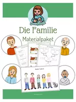 Vorschau - Arbeitsblätter - Materialpaket: Die Familie - Legematerial, Arbeitsblätter, Mein Familienheft - Deckblatt