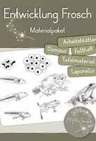 Vorschau - Arbeitsblätter - Entwicklung Frosch - Materialpaket - Deckblatt