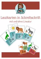 Vorschau - Fördermaterial/Inklusion - Materialpaket: Lautkarten in Schreibschrift - mit und ohne Lineatur - Deckblatt