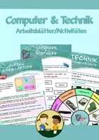 Vorschau - Arbeitsblätter - Materialpaket digitale Grundbildung: Computer, Technik & Medien - Deckblatt