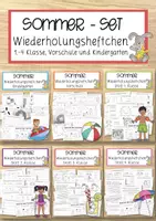 Vorschau - Arbeitsblätter - 6er-SET Sommerheftchen - Deckblatt