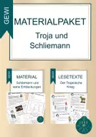 Vorschau - Arbeitsblätter - Materialpaket "Der trojanische Krieg"+"Schliemann" (mit Lösungen) - Deckblatt