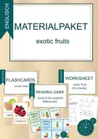 Vorschau - Arbeitsblätter - Materialpaket "exotic fruits" - Deckblatt