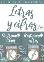 Vista previa - Unidades / Secuencias / Situaciones de Aprendizaje - Paquete de material trazar letras y cifras - Portada