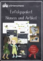 Vorschau - Arbeitsblätter - XXL-Paket: Nomen und Artikel - Deckblatt