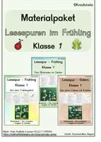 Vorschau - Arbeitsblätter - Materialpaket - Deutsch: LESESPUREN IM FRÜHLING - Klasse 1 - Deckblatt