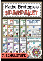 Vorschau - Spiele - MATHE–BRETTSPIELE – SPARPAKET – 7. Schulstufe (wachsendes Paket) - Deckblatt