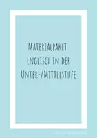 Vorschau - Unterrichtsreihen - Materialpaket Englisch in der Unter- und Mittelstufe - Deckblatt